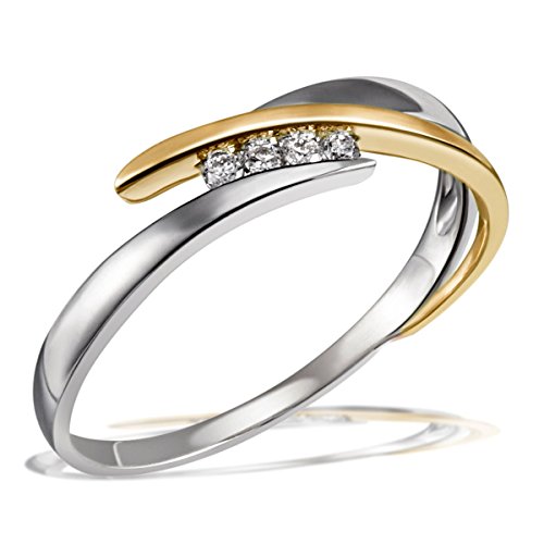 Goldmaid-Damen-Ring-Bicolor-585-Gelbgold-rhodiniert-Diamant-05-ct-wei-Brillantschliff-Gr-60-191-Sg-R7443SG58560-0
