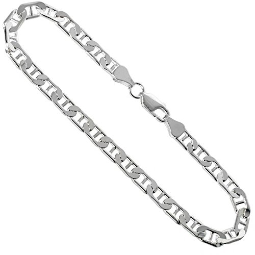 Herren Gliederkette Halskette 925 Sterlingsilber,5.8 mm,56 cm lang
