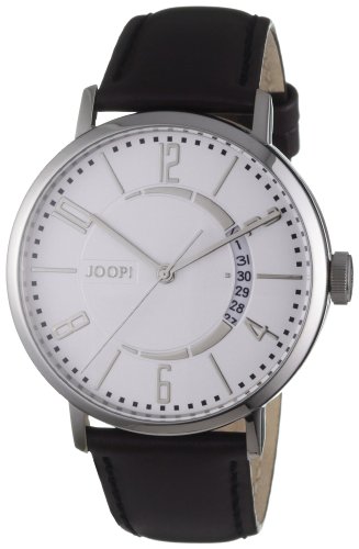 Joop-TM450-1-Herrenuhr-Lederband-Edelstahl-50m-Analog-Datum-Automatik-0