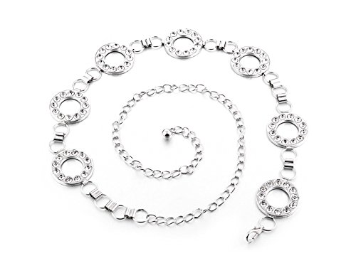Silber-DiamanteDiamant-Damen-Taille-KetteAnhnger-Grtel-One-Size-211-In-der-standardeinstellung-0