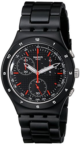 Swatch-Unisex-Armbanduhr-Black-Coat-Chronograph-Quarz-Edelstahl-YCB4019AG-0