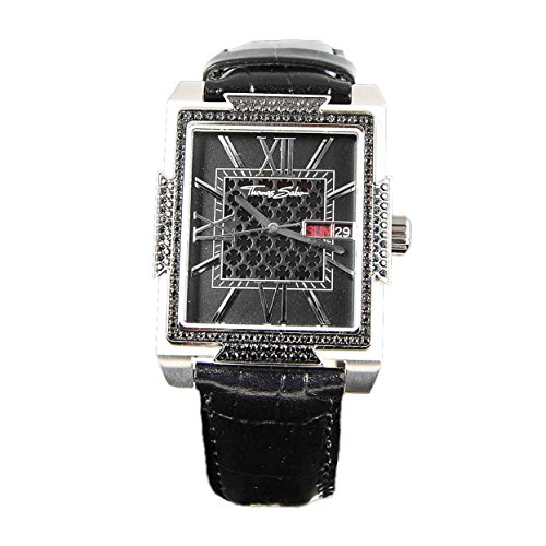 Thomas Sabo WA0038-203-203 Armbanduhr mit schwarzem Zirkonia