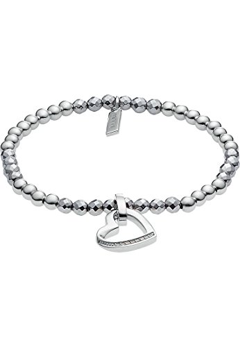 JETTE Silver Damen-Armband Silber 8 Zirkonia 26 Hämatit One Size, silber