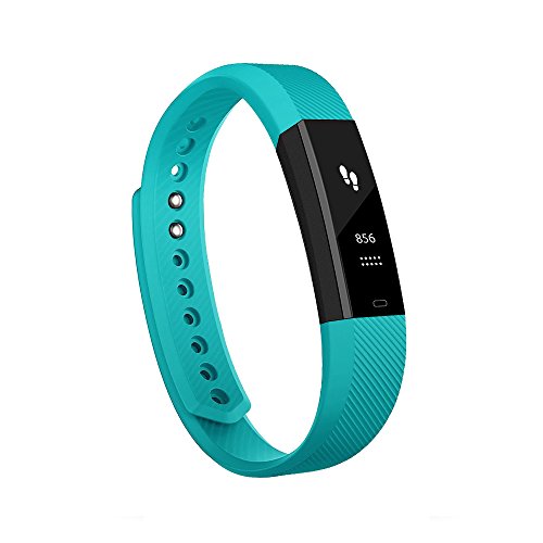 Antimi Fitness Armband, fitness tracker smart bracelet Smartwatch für Android Smartphone und iPhone, Schrittzähler, Push-Message und Anrufer - ID Benachrichtigung (Green)