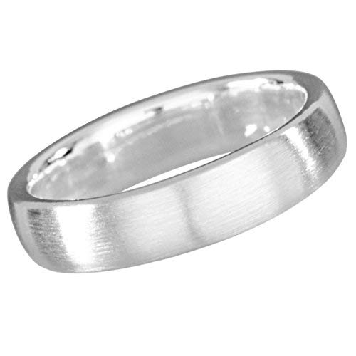 Vinani Ring klassisch schlicht mattiert schmal Unisex Partnerring Sterling Silber 925 Größe 66 (21.0) RCL66