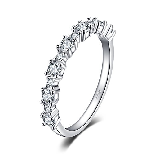 JewelryPalace 925 Sterling Silber Zirkonia Band Ring