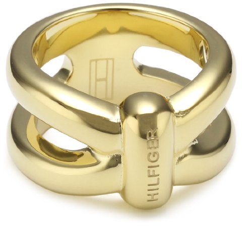 Tommy Hilfiger jewelry Damen-Ring IP gold beschichtet Edelstahl Gr. 52 (16.6) 2700326B